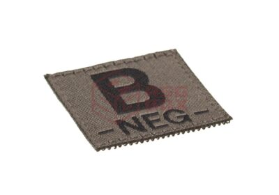 Clawgear B Neg Bloodgroup Patch RAL7013 - obrazek 2