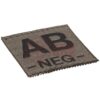 Clawgear AB Neg Bloodgroup Patch RAL7013 OD-TM-10500433200 18446 asgbox.pl