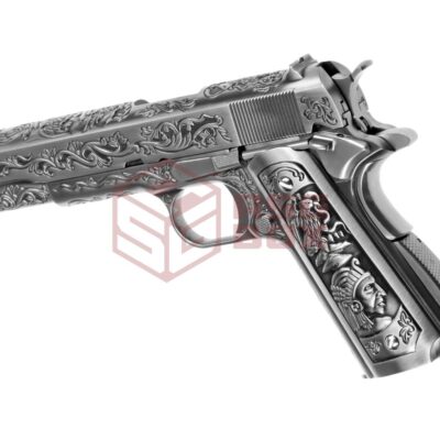 Alternative view of WE M1911 Etched Full Metal GBB Silver