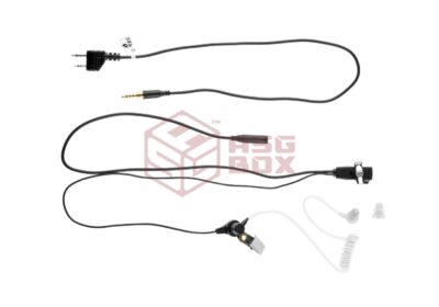 Z-Tactical FBI Style Acoustic Headset Midland Connector Black