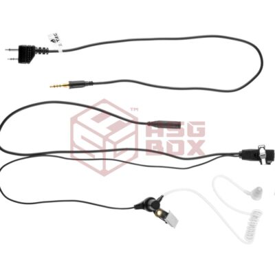 Z-Tactical FBI Style Acoustic Headset Midland Connector Black