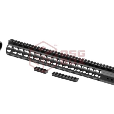 Alternative view of Leapers AR-15 15.3 Inch Super Slim Free Float Handguard Keymod Black