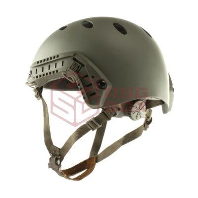 Alternative view of FMA FAST Helmet PJ Carbon Fiber Version Foliage Green L/XL