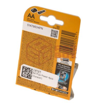 Alternative view of Duracell AA Plus Power 4pcs
