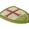 JTG Crusader Shield Rubber Patch Green OD-TM-10566920000 20385 asgbox.pl
