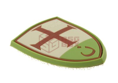 JTG Crusader Shield Rubber Patch Green - obrazek 2