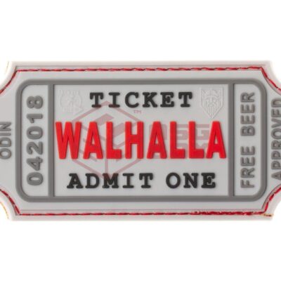 asgbox.pl - Large Walhalla Ticket Rubber Patch JTG