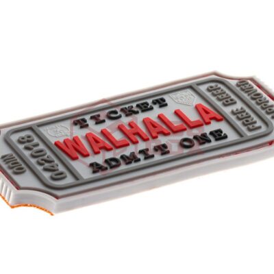 Alternative view of JTG Large Walhalla Ticket Rubber Patch White