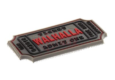 JTG Large Walhalla Ticket Rubber Patch Grey - obrazek 2