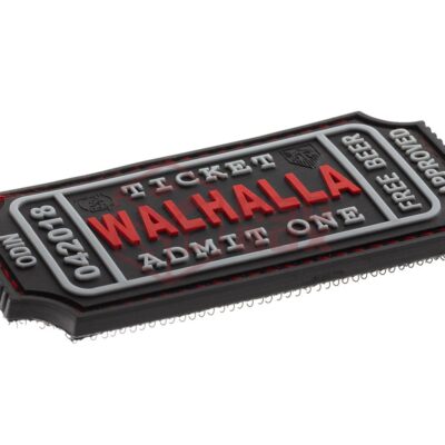 Alternative view of JTG Large Walhalla Ticket Rubber Patch Blackmedic