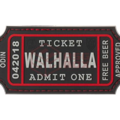 asgbox.pl - Large Walhalla Ticket Rubber Patch JTG