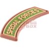 JTG Special Forces Tab Rubber Patch Green OD-TM-10568320000 35395 asgbox.pl