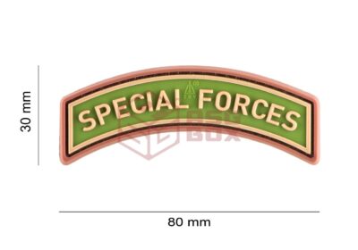 JTG Special Forces Tab Rubber Patch Green - obrazek 5