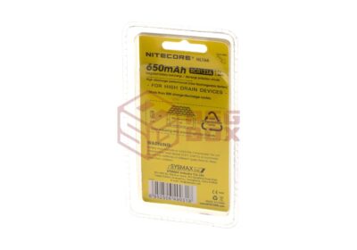 Nitecore NL166 RCR123 Battery 3.7V 650mAh - obrazek 4