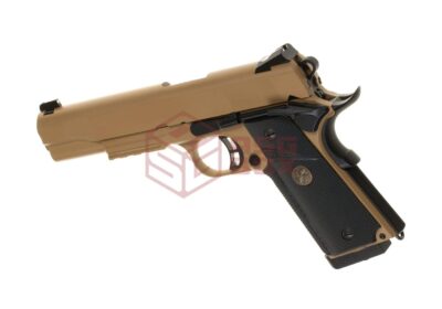 KJ Works M1911 MEU Full Metal Tan Co2 Desert - obrazek 2