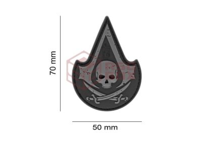 JTG Assassin Skull Rubber Patch SWAT - obrazek 2