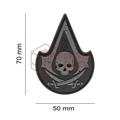 Alternative view of JTG Assassin Skull Rubber Patch SWAT