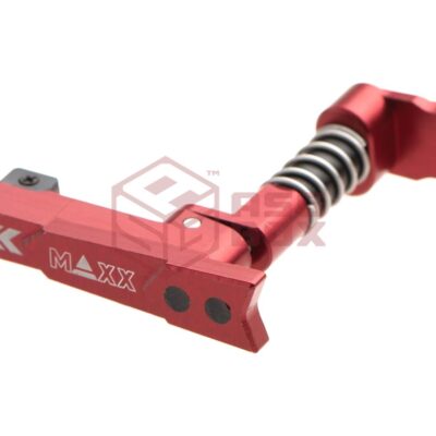 Alternative view of Maxx Model CNC Aluminum Advanced Magazine Release Style A Red