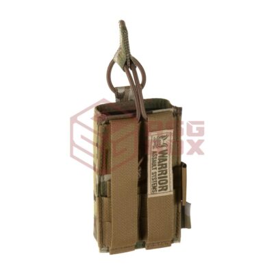 Alternative view of Warrior Single Open Mag Pouch 5.56mm with Shotgun Strip Multicam