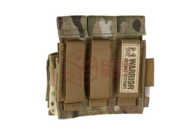 Warrior Direct Action Triple Pistol Mag Pouch 9mm Multicam - obrazek 2