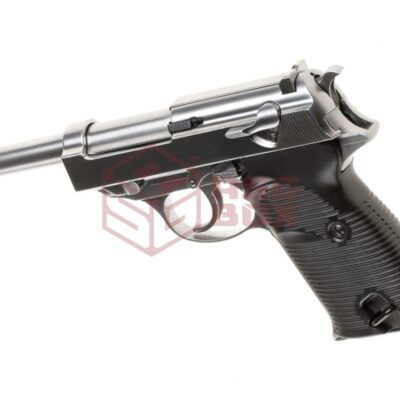 Alternative view of WE P38 Full Metal GBB Silver