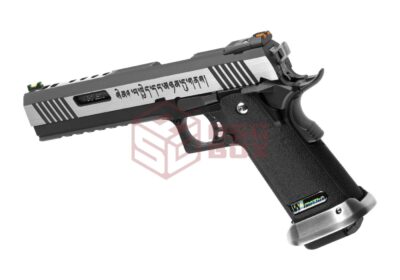 WE Hi-Capa 6 Force A Silver Barrel Full Metal GBB Dual Tone - obrazek 2