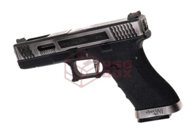 WE G-Force 17 SV Silver Barrel Metal Version GBB Black - obrazek 2
