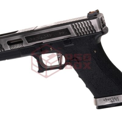 Alternative view of WE G-Force 17 SV Silver Barrel Metal Version GBB Black