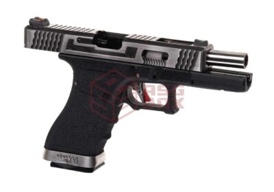 WE G-Force 17 SV Silver Barrel Metal Version GBB Black - obrazek 3