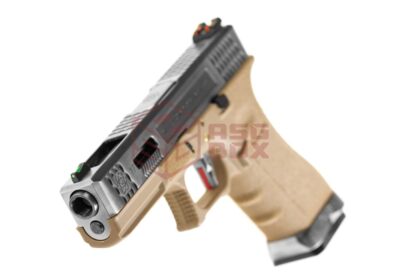 WE G-Force 17 SV Silver Barrel Metal Version GBB Desert - obrazek 4