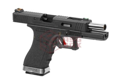WE G-Force 18C BK Silver Barrel Metal Version GBB Black - obrazek 3