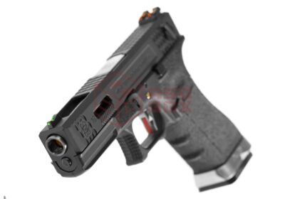 WE G-Force 18C BK Silver Barrel Metal Version GBB Black - obrazek 4