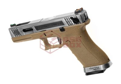 WE G-Force 18C SV Silver Barrel Metal Version GBB Desert - obrazek 2
