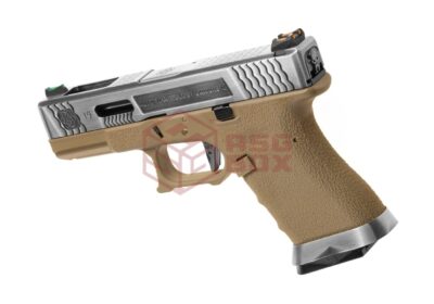 WE G-Force 19 SV Silver Barrel Metal Version GBB Desert - obrazek 2