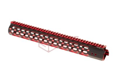 Leapers AR-15 15.3 Inch Super Slim Free Float Handguard M-LOK Black/Red - obrazek 2