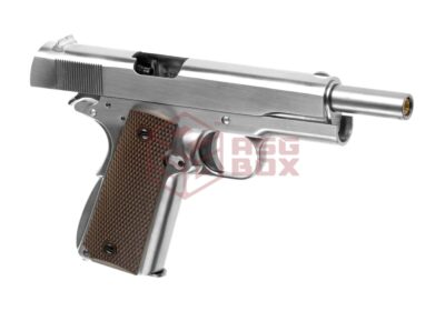WE M1911 Full Metal V3 GBB Silver - obrazek 3