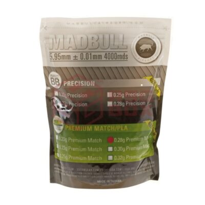 Alternative view of Madbull 0.28g Bio Premium Match Grade PLA 4000rds