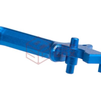 Alternative view of Krytac CMC Flat Trigger Assembly Blue