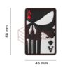 JTG Punisher Ace of Spades Rubber Patch Multicolor OD-TM-10700750000 23888 asgbox.pl