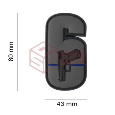 Alternative view of JTG Watch your Six Rubber Patch Blackops