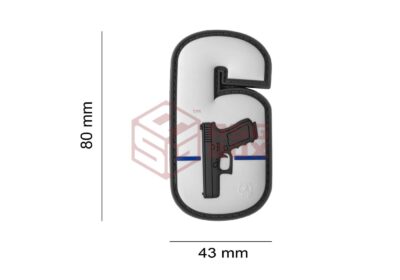 JTG Watch your Six Rubber Patch Multicolor - obrazek 2