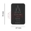 JTG Keep Calm EDC Rubber Patch Blackops OD-TM-10701106400 23894 asgbox.pl