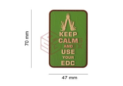JTG Keep Calm EDC Rubber Patch Green - obrazek 2