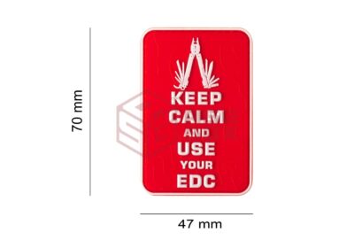 JTG Keep Calm EDC Rubber Patch Multicolor - obrazek 2