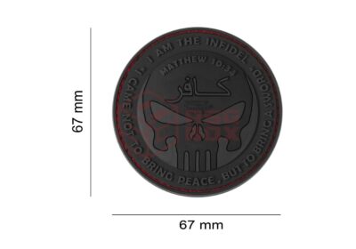 JTG The Infidel Punisher Rubber Patch Blackops - obrazek 2