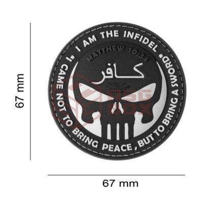 Alternative view of JTG The Infidel Punisher Rubber Patch Multicolor