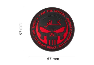 JTG The Infidel Punisher Rubber Patch Blackmedic - obrazek 2