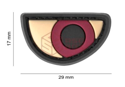 JTG Angry Eyes Rubber Patch Multicolor - obrazek 2