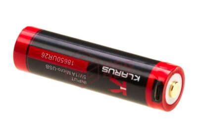 Klarus 18650 Battery 3.7V 2600mAh Micro-USB - obrazek 2