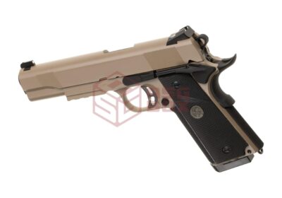 KJ Works M1911 MEU Full Metal GBB Tan - obrazek 2